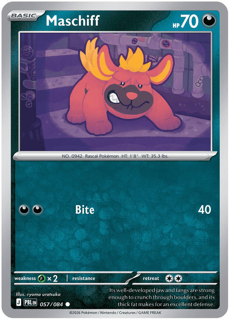Maschiff (057/084) [Mega Evolution: Pitch Black] | L.A. Mood Comics and Games