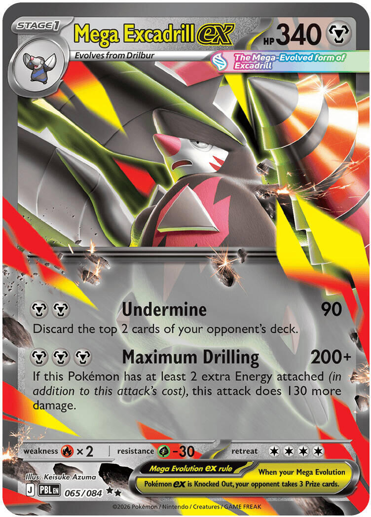 Mega Excadrill ex (065/084) [Mega Evolution: Pitch Black] | L.A. Mood Comics and Games