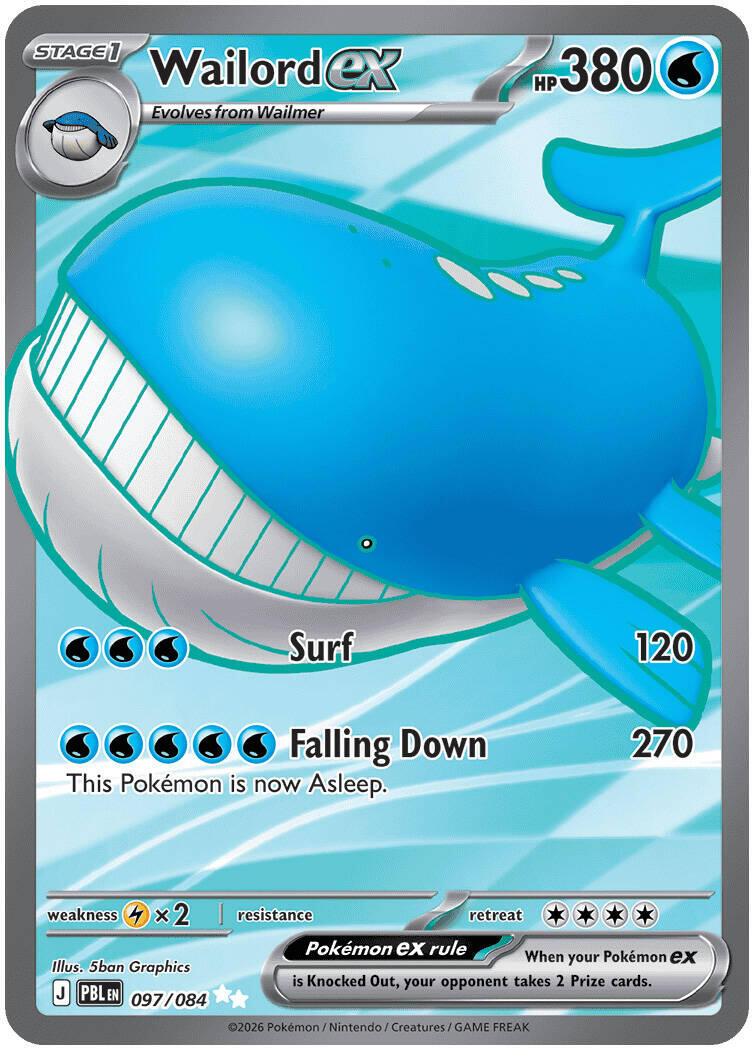 Wailord ex (097/084) [Mega Evolution: Pitch Black] | L.A. Mood Comics and Games