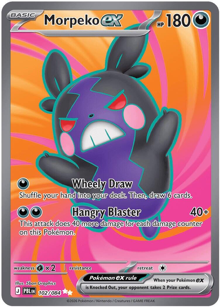 Morpeko ex (102/084) [Mega Evolution: Pitch Black] | L.A. Mood Comics and Games