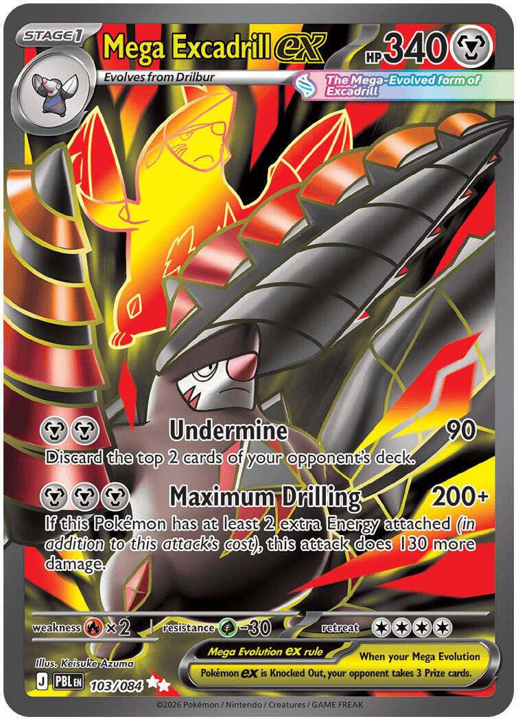 Mega Excadrill ex (103/084) [Mega Evolution: Pitch Black] | L.A. Mood Comics and Games