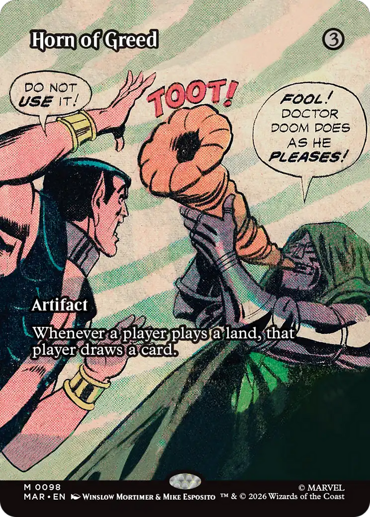 Horn of Greed (Borderless) [Marvel Universe: Eternal-Legal] | L.A. Mood Comics and Games
