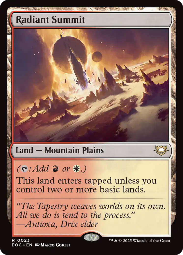 Radiant Summit [Edge of Eternities Commander] | L.A. Mood Comics and Games