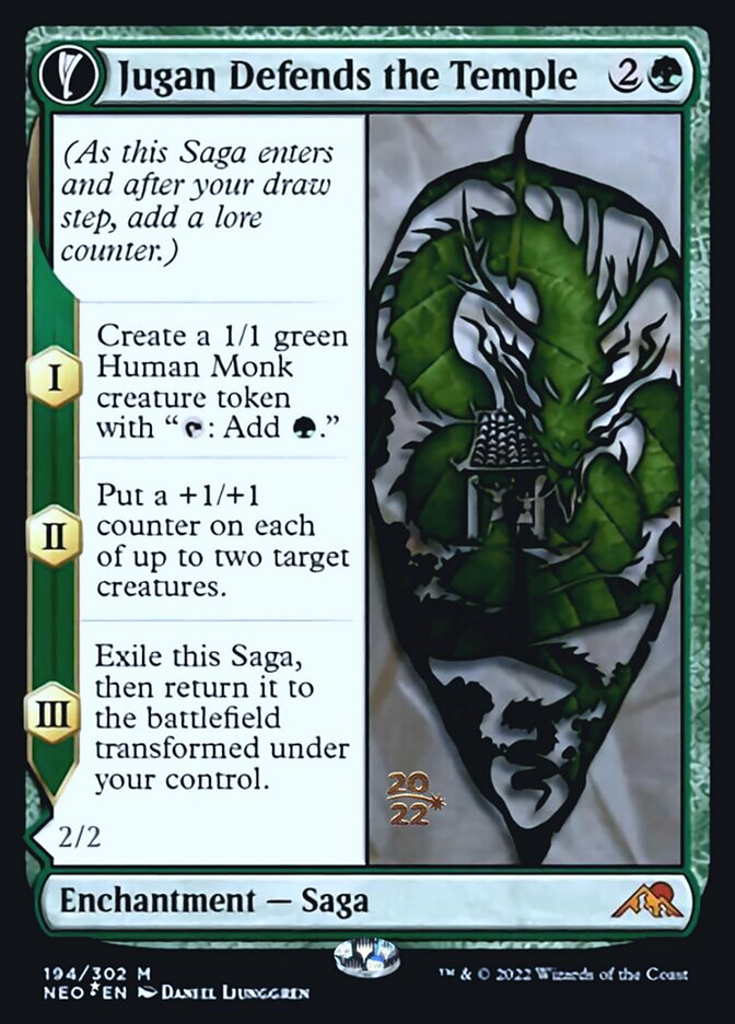 Jugan Defends the Temple // Remnant of the Rising Star [Kamigawa: Neon Dynasty Prerelease Promos] | L.A. Mood Comics and Games