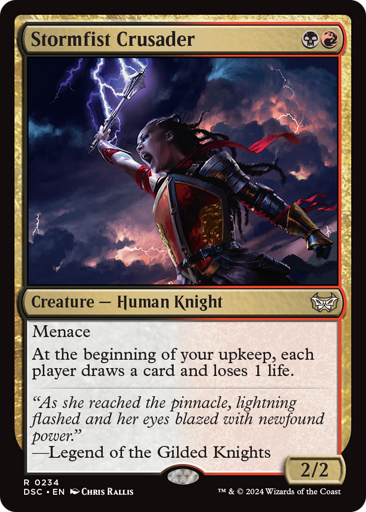 Stormfist Crusader [Duskmourn: House of Horror Commander] | L.A. Mood Comics and Games
