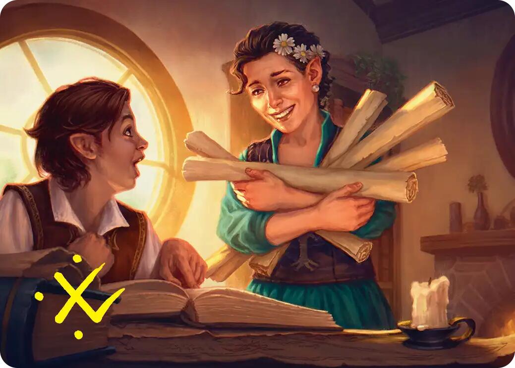 Belladonna Took Art Card (Gold-Stamped Signature) [The Hobbit Art Series] | L.A. Mood Comics and Games