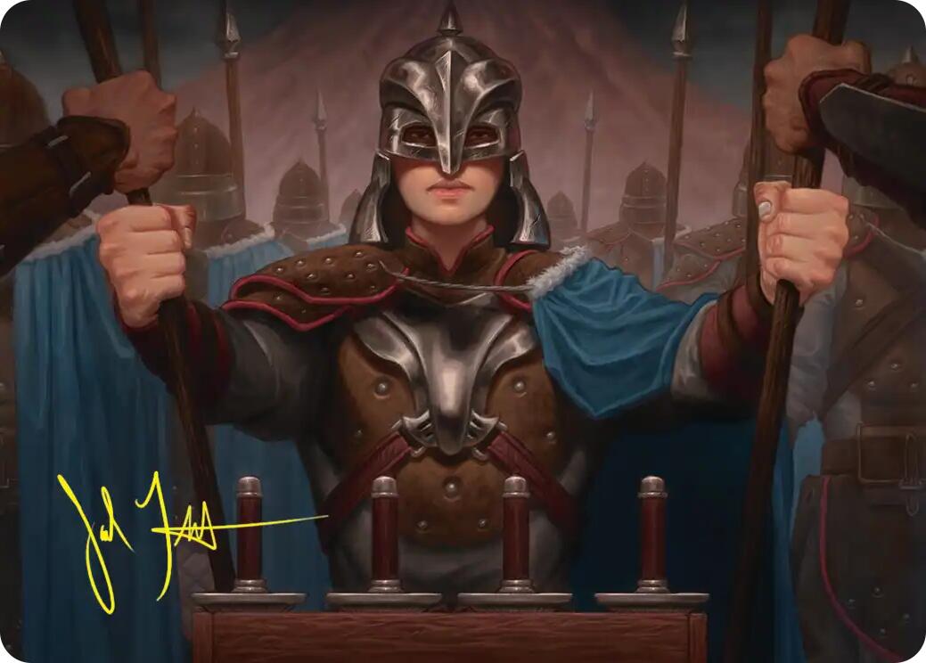 Bard's Attendant Art Card (Gold-Stamped Signature) [The Hobbit Art Series] | L.A. Mood Comics and Games