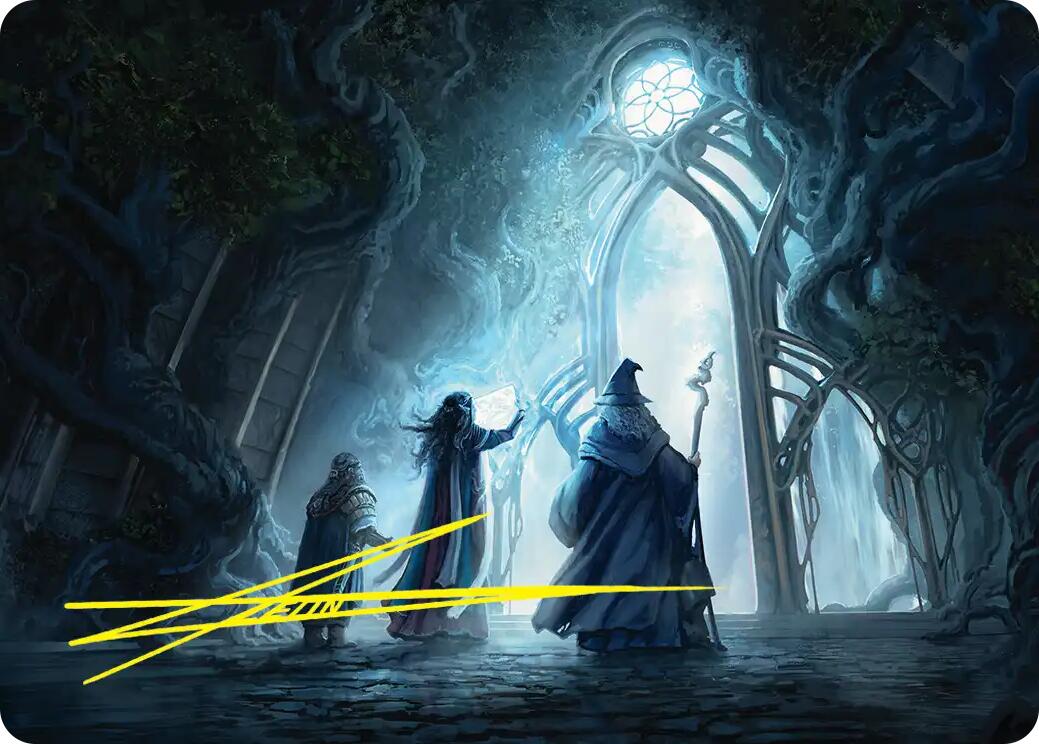 Uncover the Moon-Letters Art Card (Gold-Stamped Signature) [The Hobbit Art Series] | L.A. Mood Comics and Games