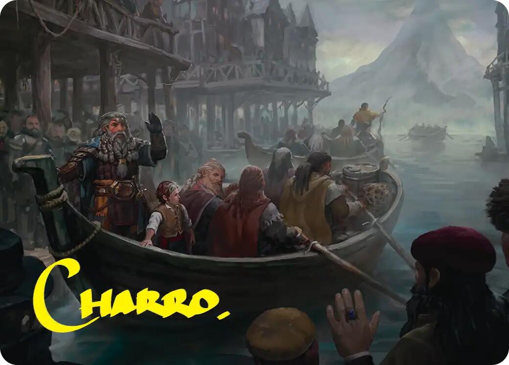 Uneasy Partings Art Card (Gold-Stamped Signature) [The Hobbit Art Series] | L.A. Mood Comics and Games