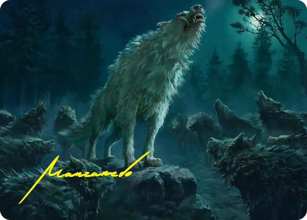 Reverent Howl Art Card (Gold-Stamped Signature) [The Hobbit Art Series] | L.A. Mood Comics and Games