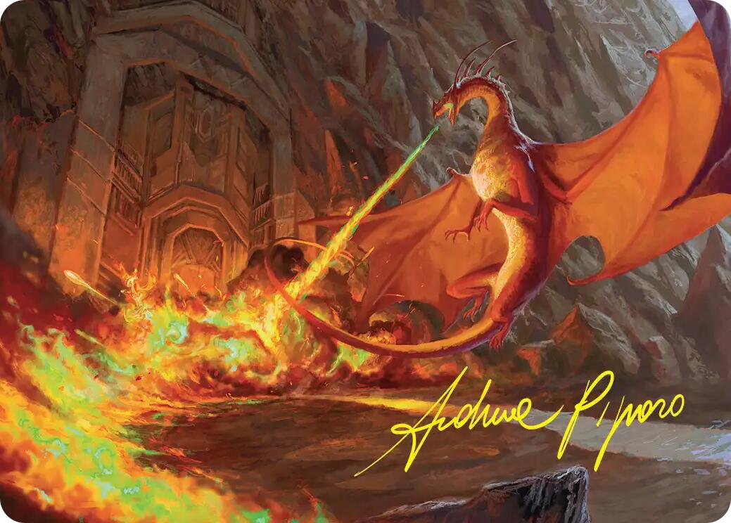 Smaug's Fury Art Card (Gold-Stamped Signature) [The Hobbit Art Series] | L.A. Mood Comics and Games