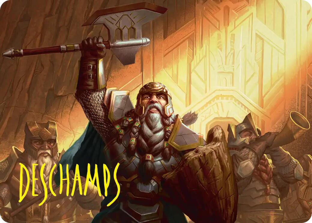 Thorin, Company's Leader Art Card (Gold-Stamped Signature) [The Hobbit Art Series] | L.A. Mood Comics and Games