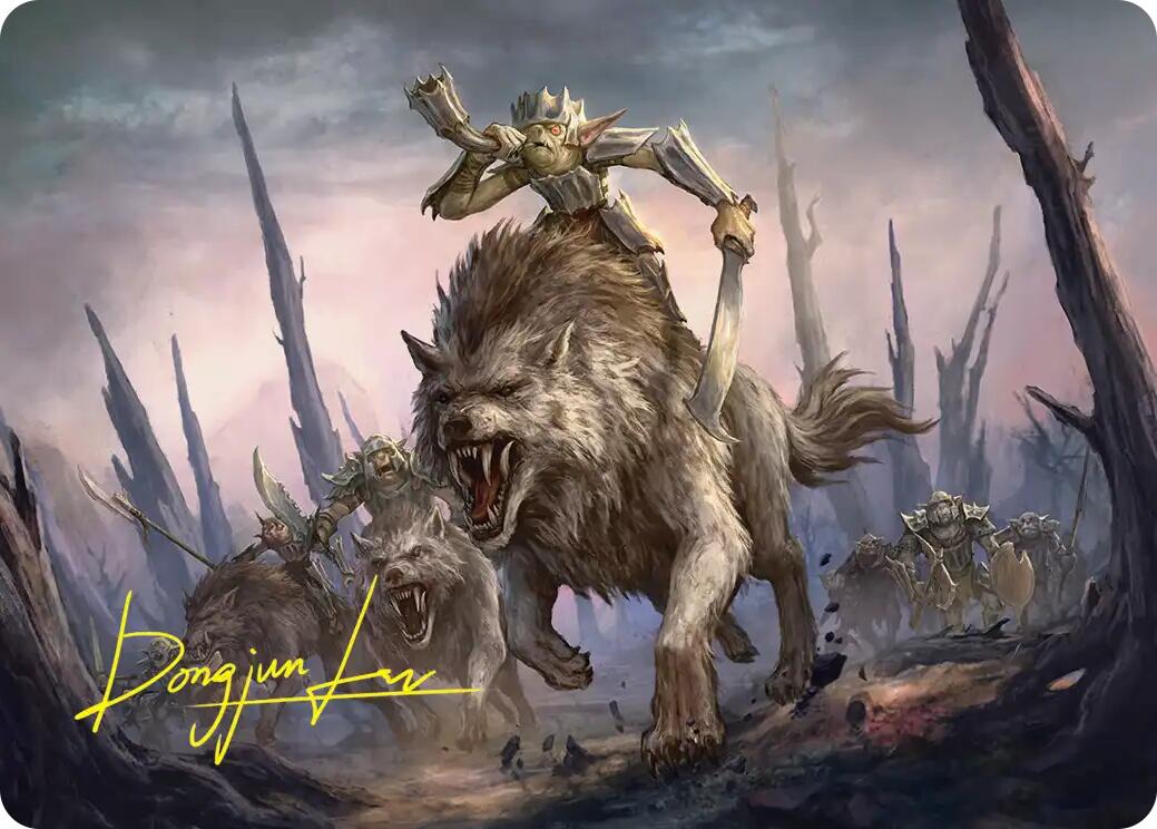 Signal the Onslaught Art Card (Gold-Stamped Signature) [The Hobbit Art Series] | L.A. Mood Comics and Games