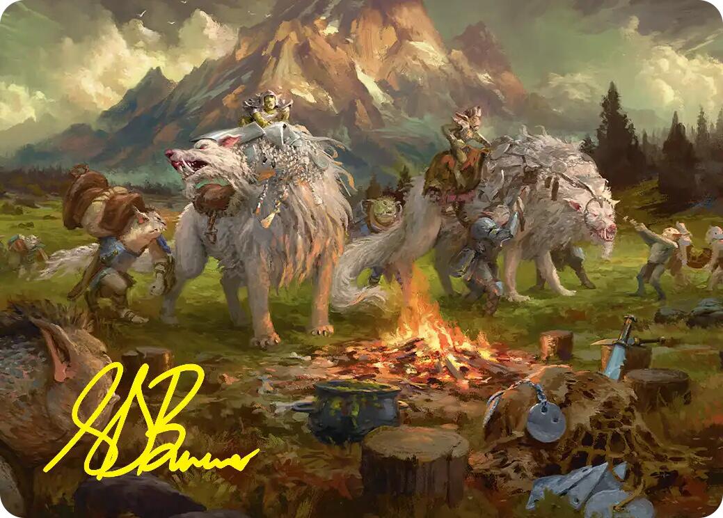 Mount Gundabad Mobilizes Art Card (Gold-Stamped Signature) [The Hobbit Art Series] | L.A. Mood Comics and Games