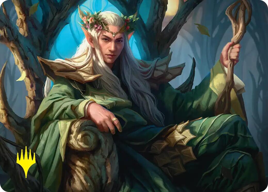 Thranduil, the Elvenking Art Card (Gold-Stamped) [The Hobbit Art Series] | L.A. Mood Comics and Games