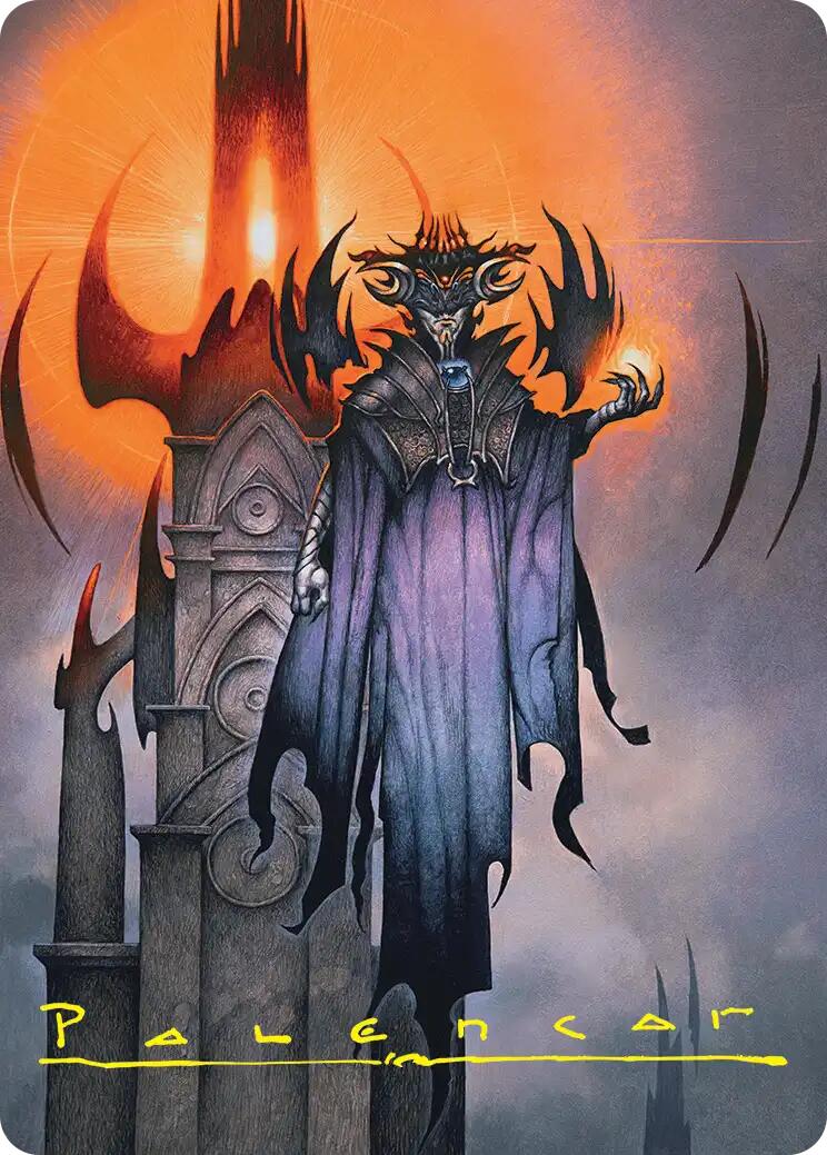 Sauron, the Lidless Eye Art Card (Gold-Stamped Signature) [The Hobbit Art Series] | L.A. Mood Comics and Games