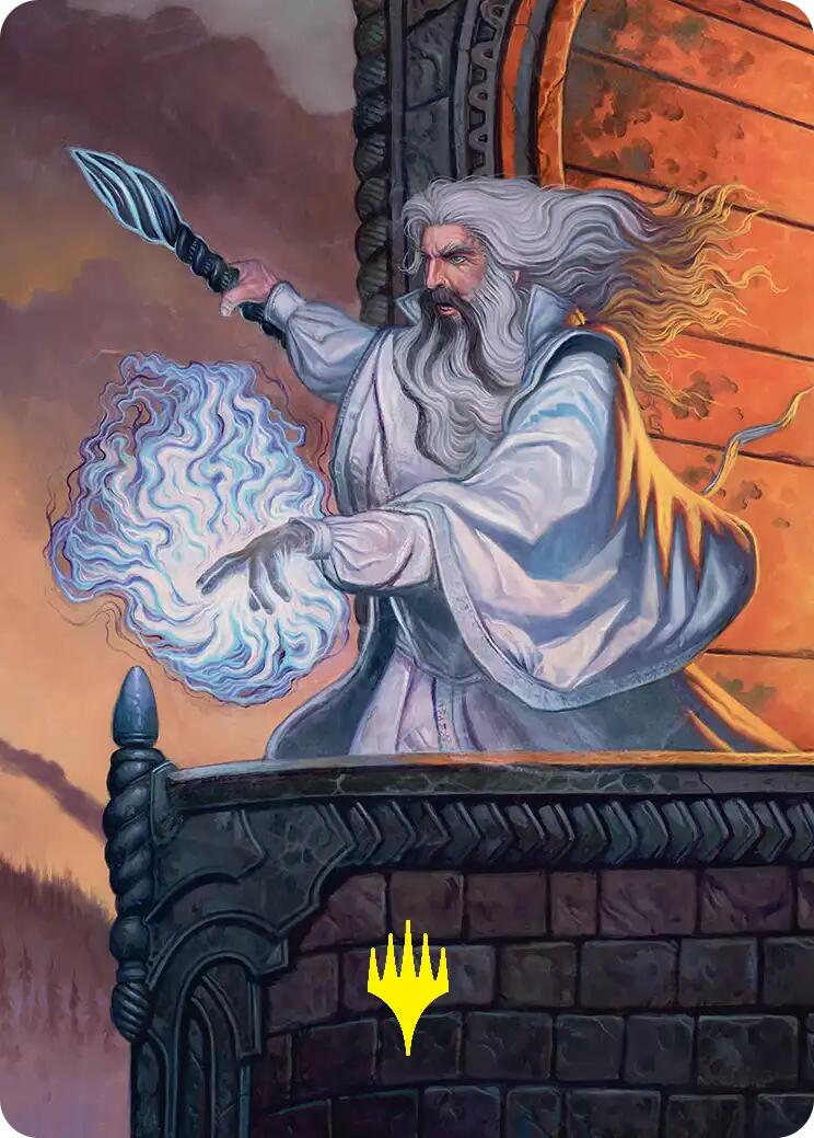 Saruman of Many Colors Art Card (Gold-Stamped) [The Hobbit Art Series] | L.A. Mood Comics and Games