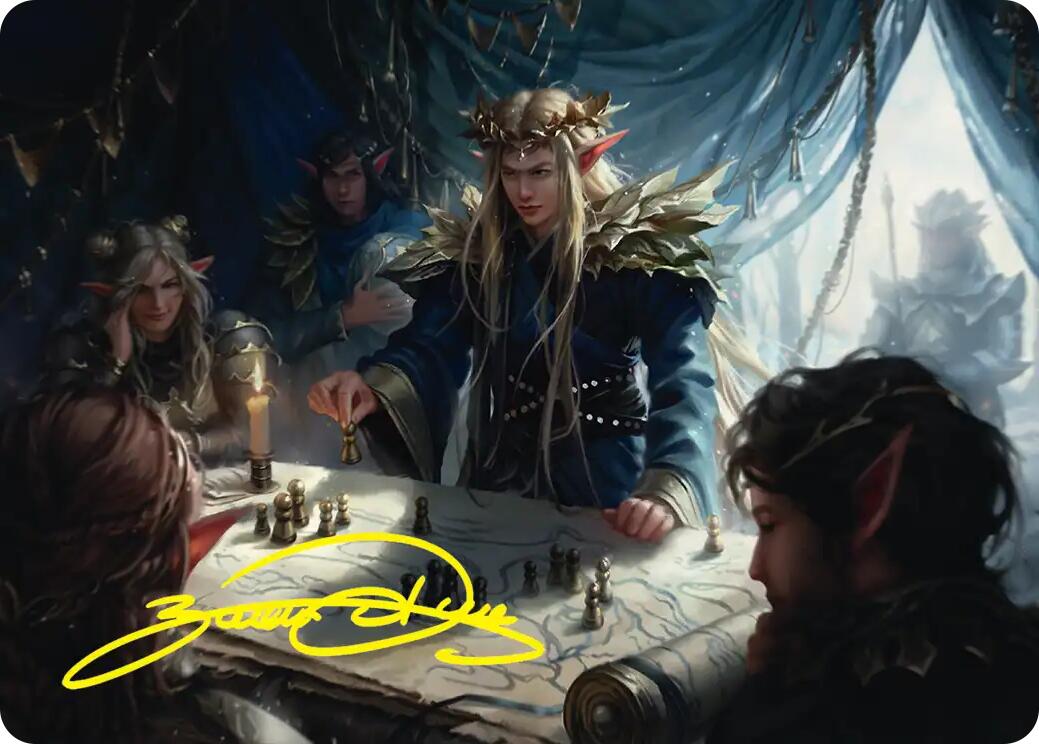 Thranduil the Strategist Art Card (Gold-Stamped Signature) [The Hobbit Art Series] | L.A. Mood Comics and Games