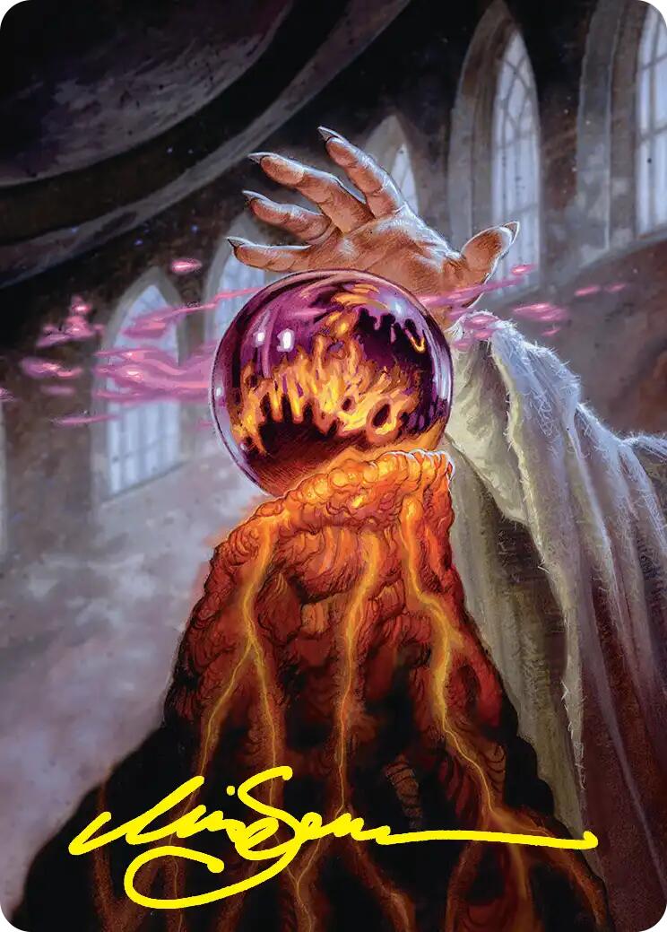 Palantir of Orthanc Art Card (Gold-Stamped Signature) [The Hobbit Art Series] | L.A. Mood Comics and Games