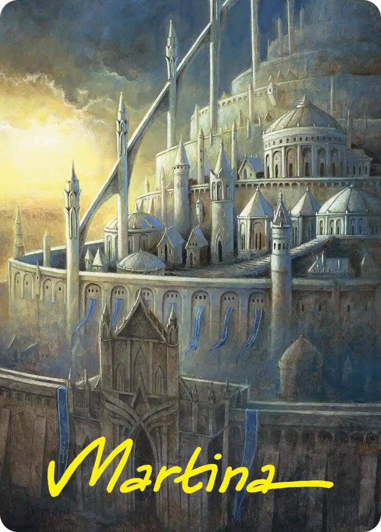Minas Tirith Art Card (Gold-Stamped Signature) [The Hobbit Art Series] | L.A. Mood Comics and Games