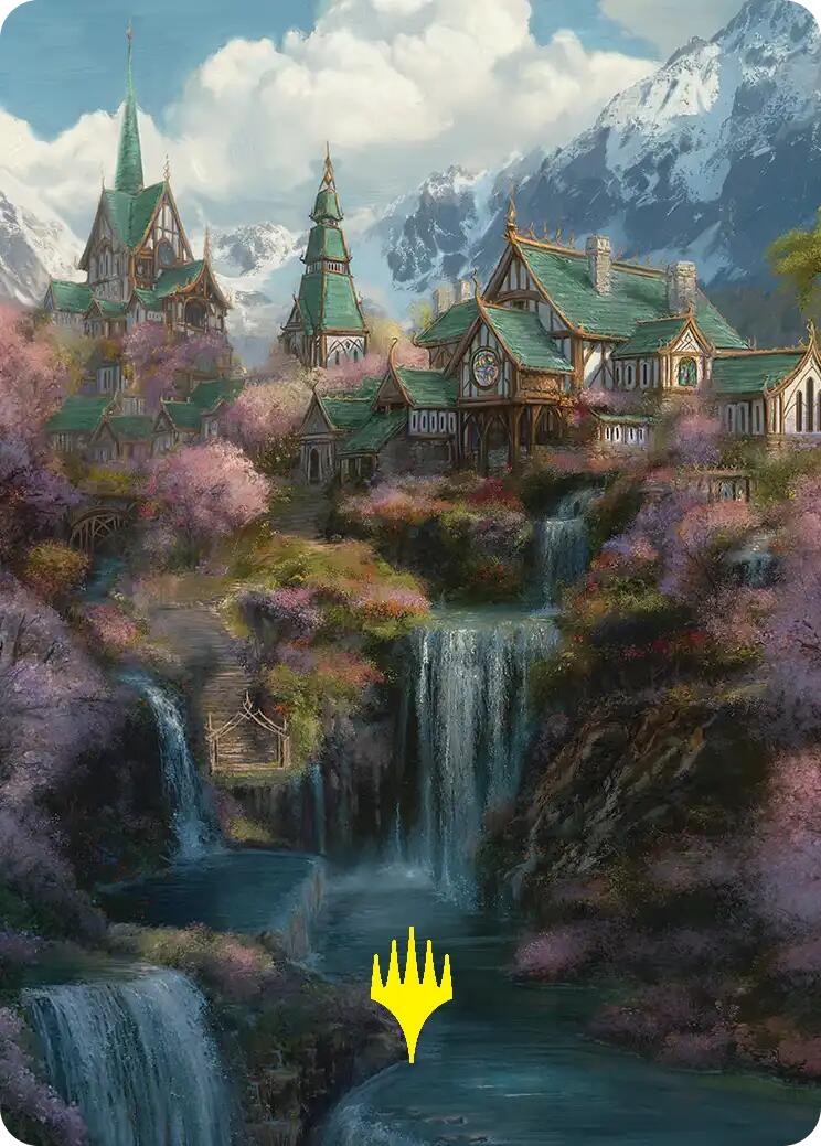 Rivendell Art Card (Gold-Stamped) [The Hobbit Art Series] | L.A. Mood Comics and Games