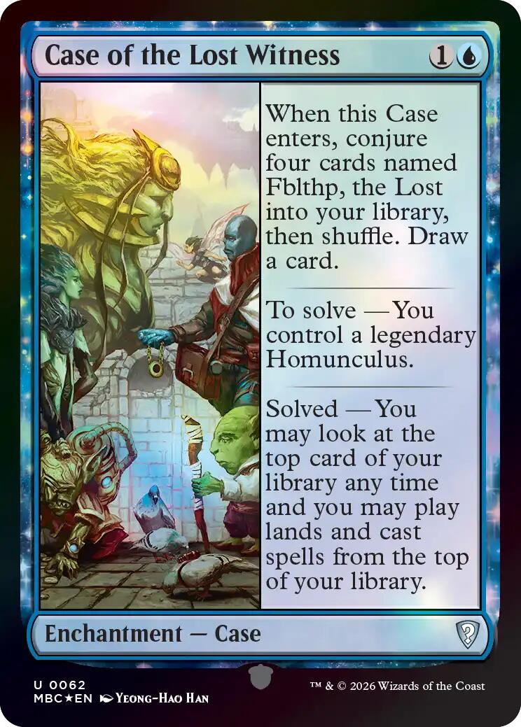 Case of the Lost Witness [Mystery Booster: Commander Edition] | L.A. Mood Comics and Games