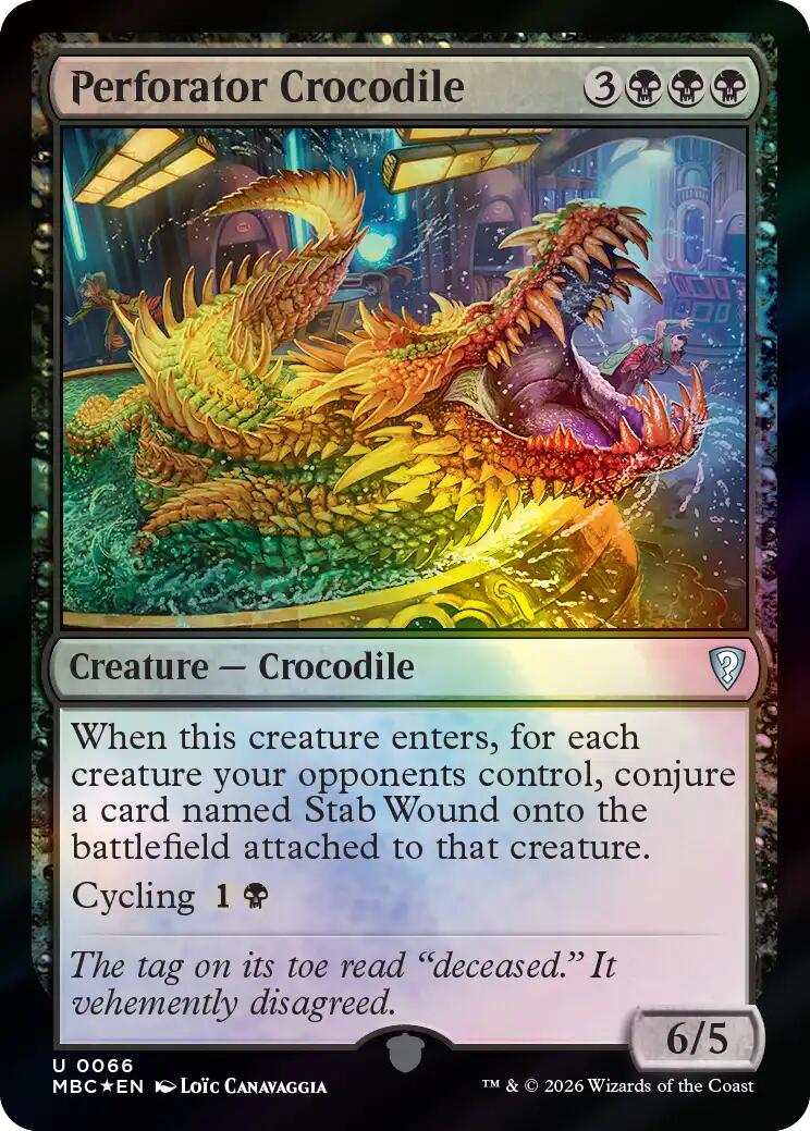 Perforator Crocodile [Mystery Booster: Commander Edition] | L.A. Mood Comics and Games