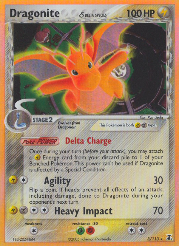 Dragonite (3/113) (Delta Species) [EX: Delta Species] | L.A. Mood Comics and Games
