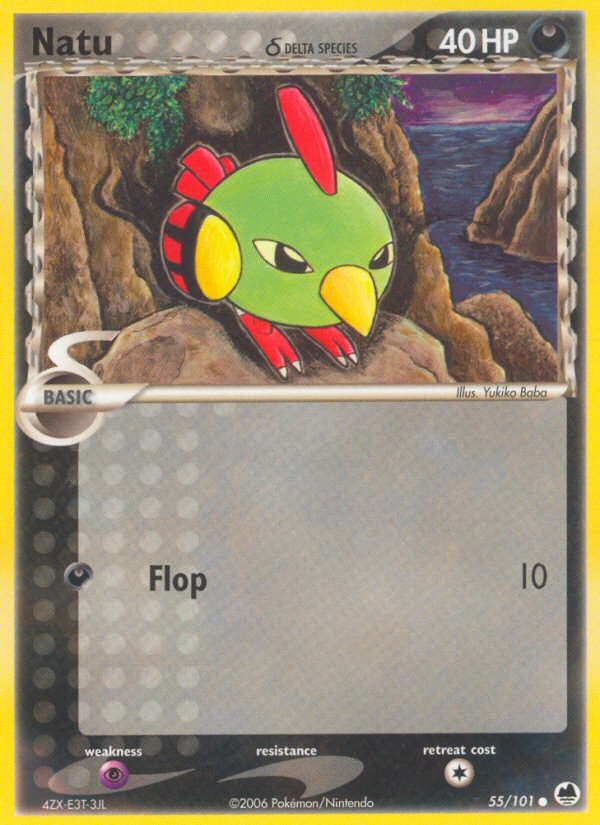 Natu (55/101) (Delta Species) [EX: Dragon Frontiers] | L.A. Mood Comics and Games
