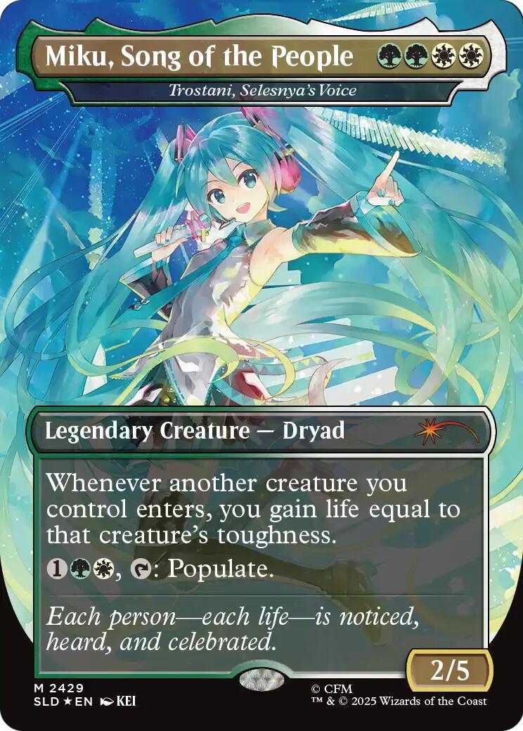 Miku, Song of the People - Trostani, Selesnya's Voice [Secret Lair Drop Series] | L.A. Mood Comics and Games
