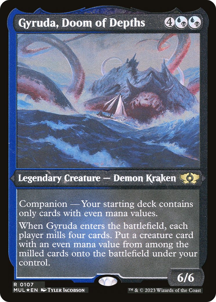 Gyruda, Doom of Depths (Foil Etched) [Multiverse Legends] | L.A. Mood Comics and Games