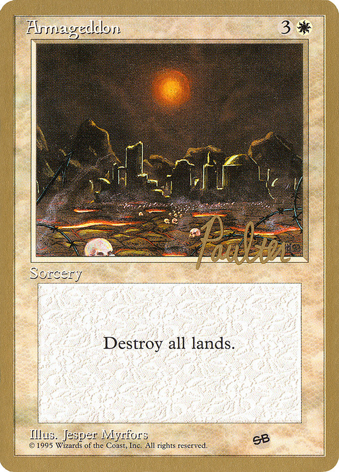Armageddon (Preston Poulter) (SB) [Pro Tour Collector Set] | L.A. Mood Comics and Games
