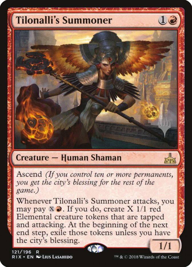 Tilonalli's Summoner (Promo Pack) [Rivals of Ixalan Promos] | L.A. Mood Comics and Games