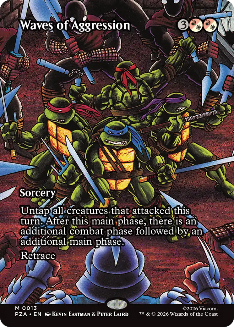 Waves of Aggression (Borderless) [Teenage Mutant Ninja Turtles Eternal-Legal] | L.A. Mood Comics and Games