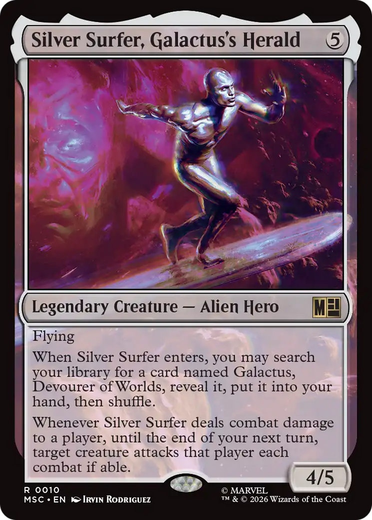 Silver Surfer, Galactus's Herald (Surge Foil) [Marvel Super Heroes Commander] | L.A. Mood Comics and Games