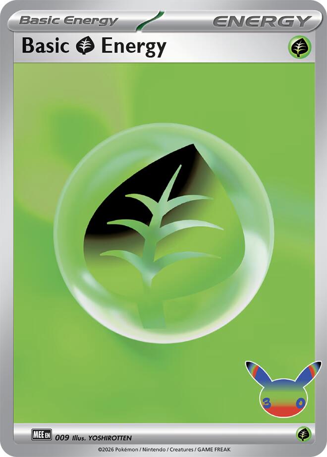 Basic Grass Energy (009) (30th Celebration) [Mega Evolution Energies] | L.A. Mood Comics and Games