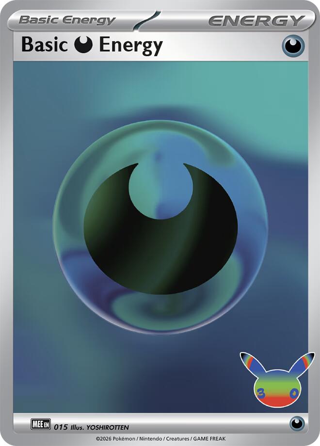 Basic Darkness Energy (015) (30th Celebration) [Mega Evolution Energies] | L.A. Mood Comics and Games