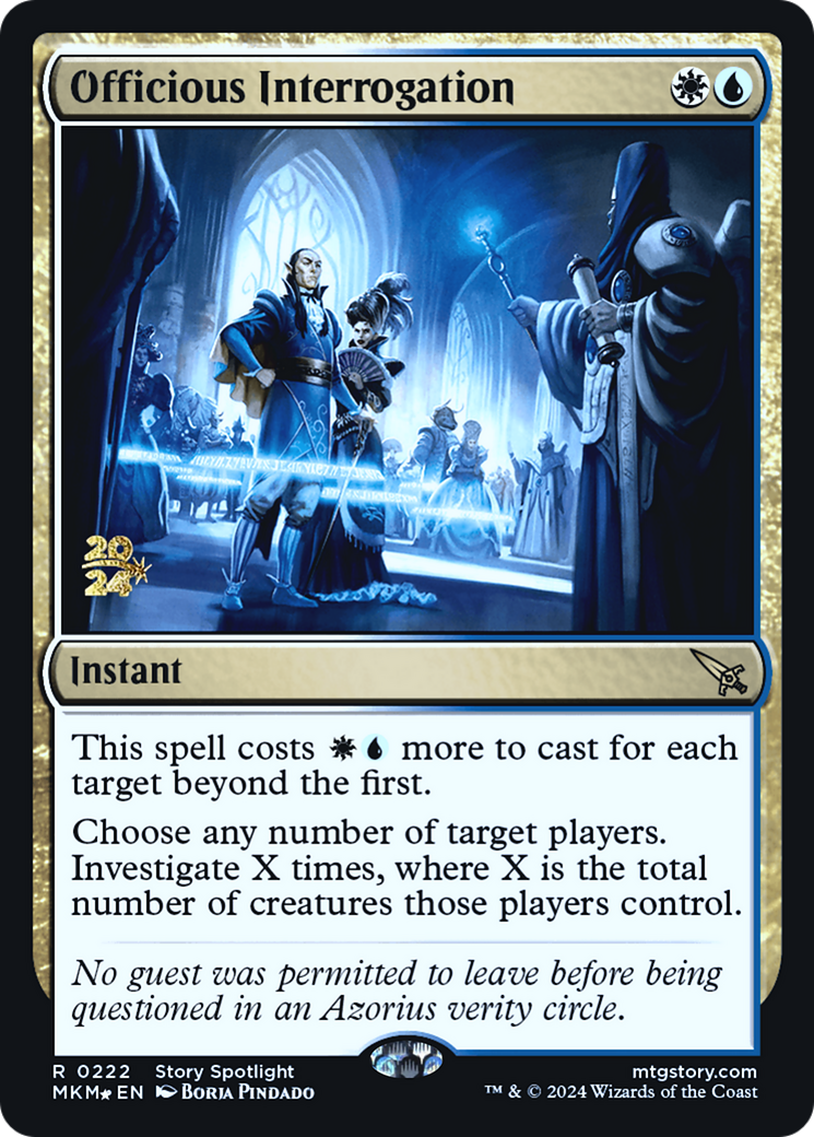 Officious Interrogation [Murders at Karlov Manor Prerelease Promos] | L.A. Mood Comics and Games