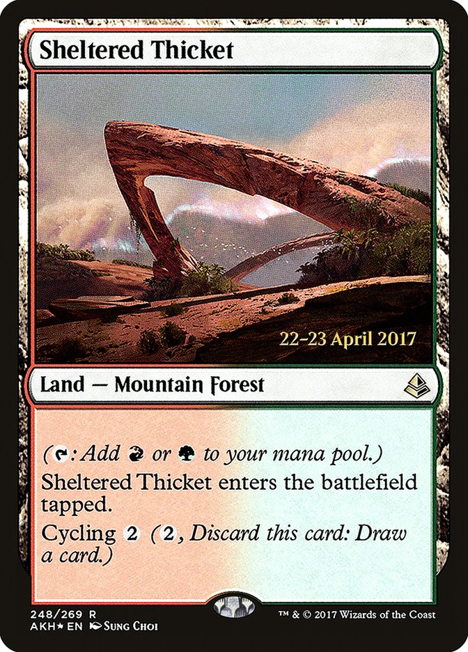 Sheltered Thicket [Amonkhet Prerelease Promos] | L.A. Mood Comics and Games