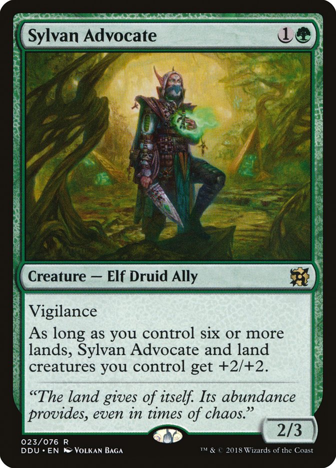 Sylvan Advocate [Duel Decks: Elves vs. Inventors] | L.A. Mood Comics and Games