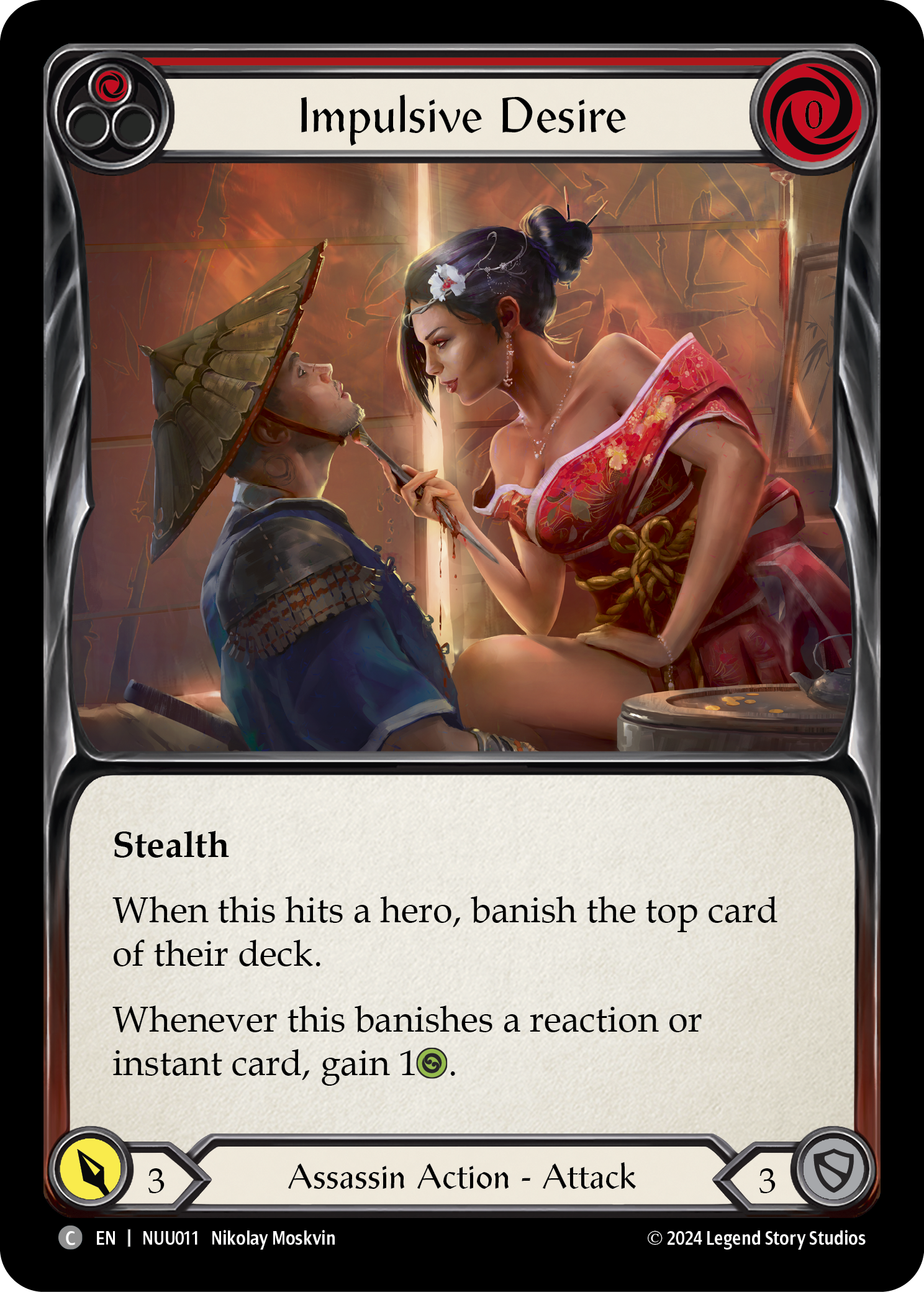 Impulsive Desire (Red) [NUU011] (Part the Mistveil Nuu Blitz Deck) | L.A. Mood Comics and Games