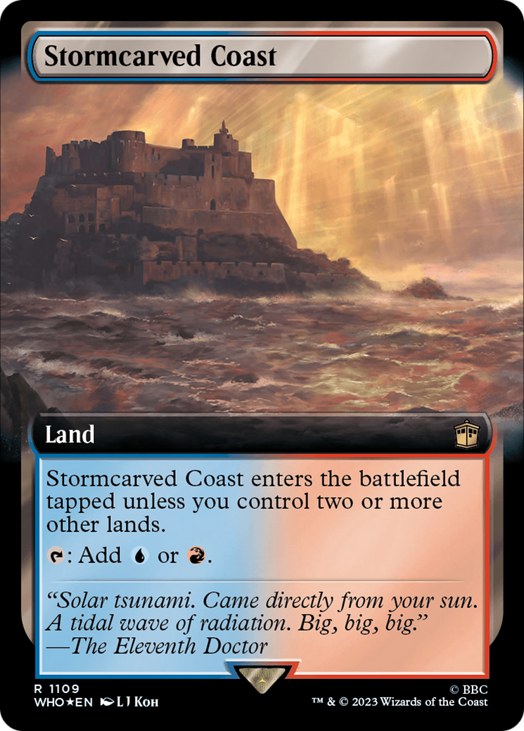 Stormcarved Coast (Extended Art) (Surge Foil) [Doctor Who] | L.A. Mood Comics and Games