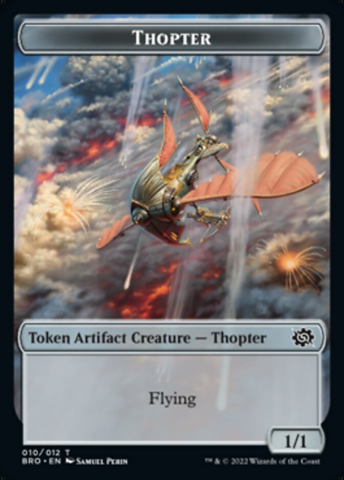Thopter // Construct (005) Double-Sided Token [The Brothers' War Tokens] | L.A. Mood Comics and Games