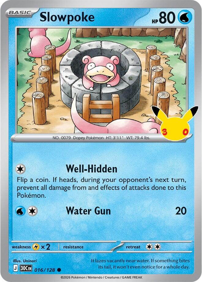 Slowpoke (016/128) [Mega Evolution: 30th Celebration] | L.A. Mood Comics and Games