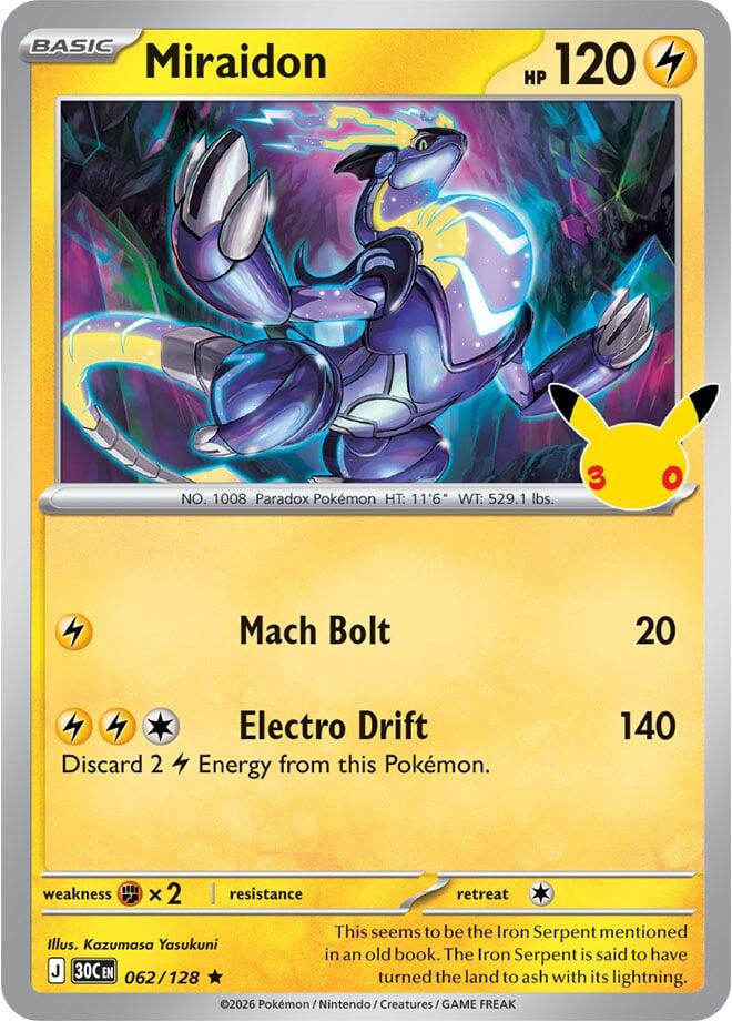 Miraidon (062/128) [Mega Evolution: 30th Celebration] | L.A. Mood Comics and Games