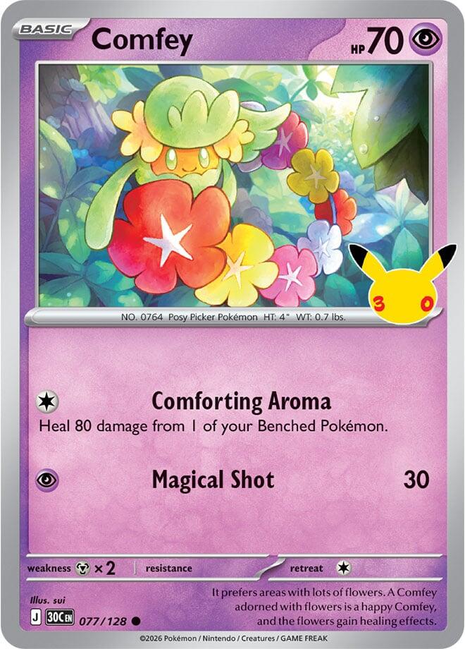 Comfey (077/128) [Mega Evolution: 30th Celebration] | L.A. Mood Comics and Games