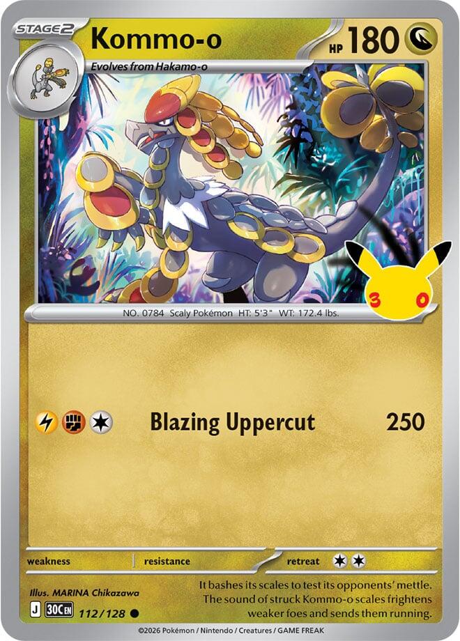 Kommo-o (112/128) [Mega Evolution: 30th Celebration] | L.A. Mood Comics and Games