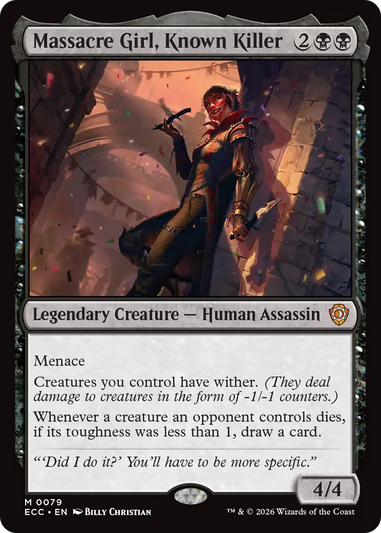 Massacre Girl, Known Killer [Lorwyn Eclipsed Commander] | L.A. Mood Comics and Games