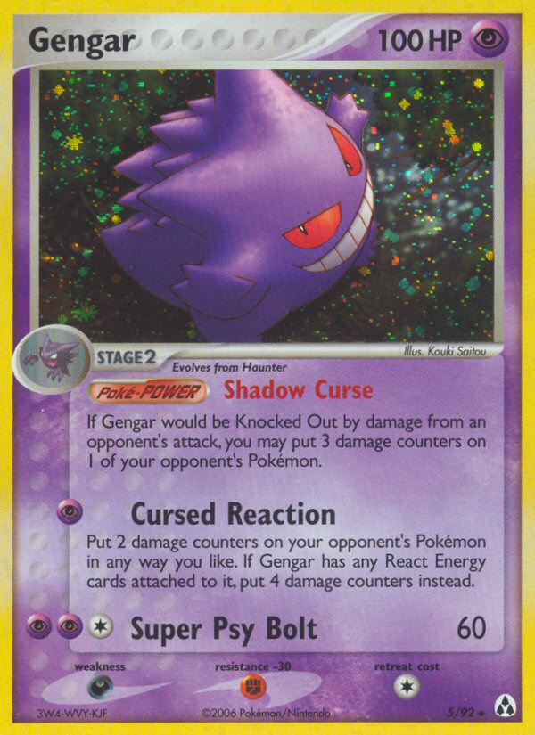 Gengar (5/92) [EX: Legend Maker] | L.A. Mood Comics and Games