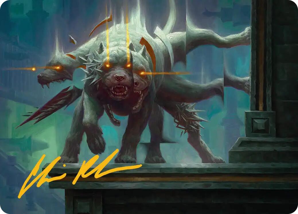 Flickering Hound Art Card (2/54) (Gold-Stamped Signature) [Reality Fracture Art Series] | L.A. Mood Comics and Games